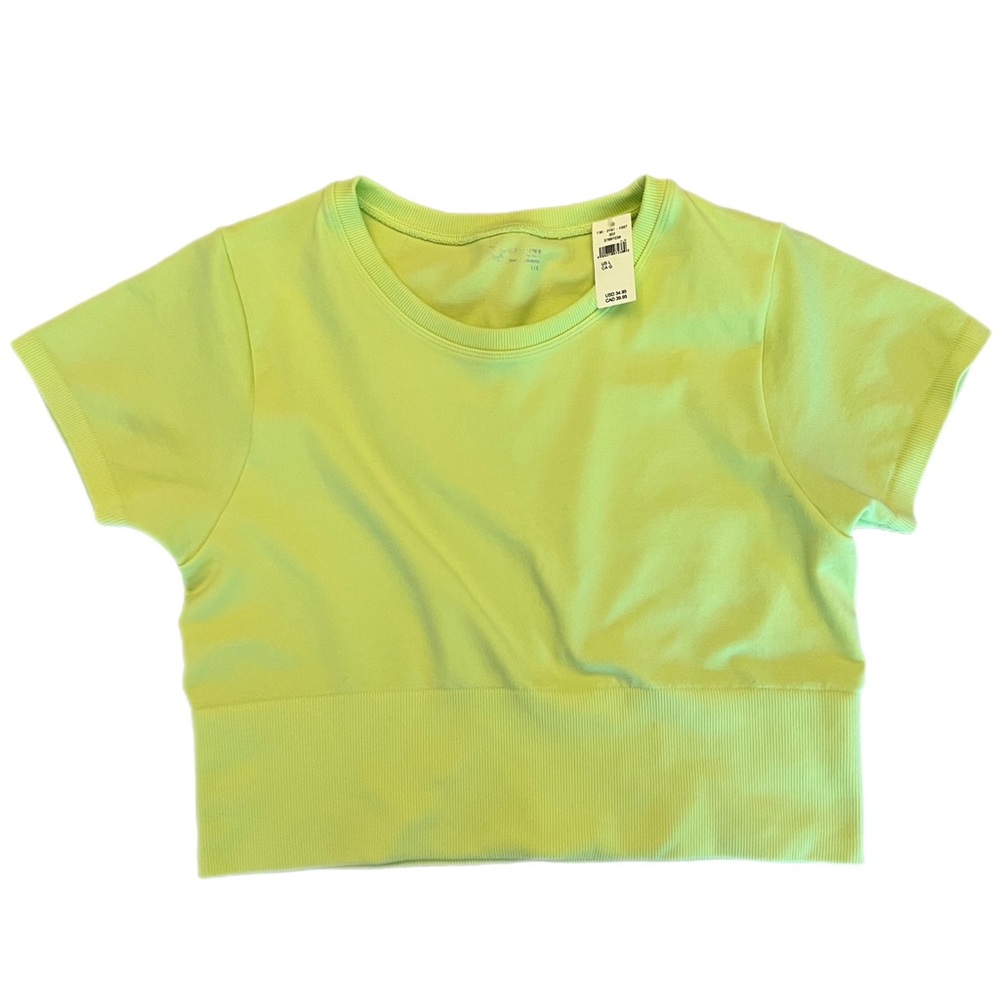 Aerie offline large lime green crop top. Size large.